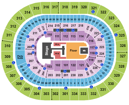 Moda Center Teddy Swims Seating Chart